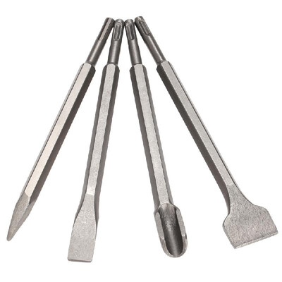 4pcs SDS Plus Chisel Set Point Groove Gouge Flat Chisels 250mm 
4pcs SDS Plus Chisel Set Point Groove Gouge Flat Chisels 250mm