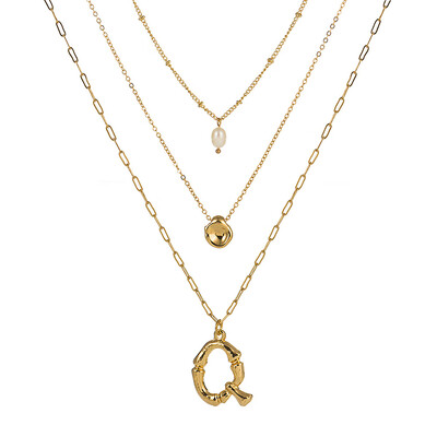 Natural Pearl Beads Fashion 26 Letter Necklaces Pendants alphabet Gold Color Choker Initial Necklace Women Girl Jewelry Collier
Natural Pearl Beads Fashion 26 Letter Necklaces Pendants alphabet Gold Color Choker Initial Necklace Women Girl Jewelry Collier