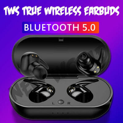 Twins Bluetooth 50 Earbuds Headset TWS Wireless Earphones 5D Stereo Headphones
Twins Bluetooth 50 Earbuds Headset TWS Wireless Earphones 5D Stereo Headphones