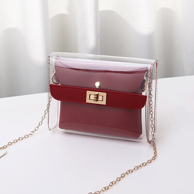 Women PVC Clear Bag Satchel Bag Fashion Transparent Shoulder Crossbody Bags Ladies Messenger Casual Small Handbags YJ
Women PVC Clear Bag Satchel Bag Fashion Transparent Shoulder Crossbody Bags Ladies Messenger Casual Small Handbags YJ