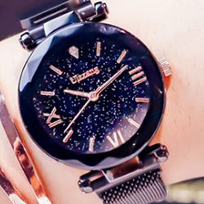 Casual Fashion Stainless Steel Mesh Belt Magnetic Clasp Ladies Watches Dazzling Starry Sky Quartz Watch
Casual Fashion Stainless Steel Mesh Belt Magnetic Clasp Ladies Watches Dazzling Starry Sky Quartz Watch