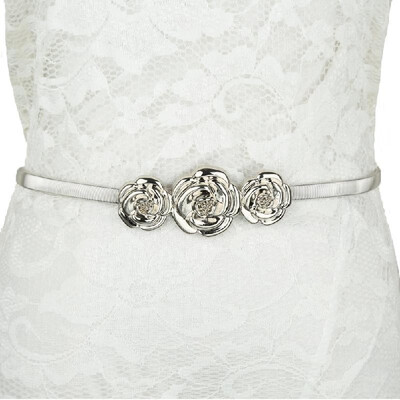 Chic Fashion Women Metal Belt Rose Clasp Front Stretch Spring Waist Strap Elastic Waistband GoldSilver
Chic Fashion Women Metal Belt Rose Clasp Front Stretch Spring Waist Strap Elastic Waistband GoldSilver
