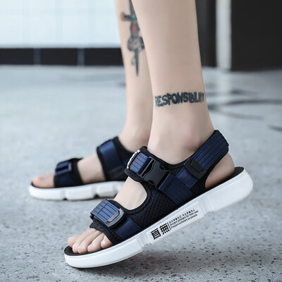 2019 new summer boy big boy all black sandals boy high school students Korean version of soft bottom open toe leather beach shoes
2019 new summer boy big boy all black sandals boy high school students Korean version of soft bottom open toe leather beach shoes
