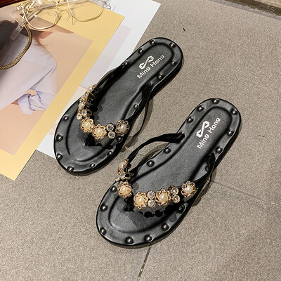 Ins port wind slippers women 2019 summer new Korean version of Joker rhinestone flat-bottomed flip-flops chic fairy
Ins port wind slippers women 2019 summer new Korean version of Joker rhinestone flat-bottomed flip-flops chic fairy