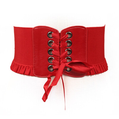 Womens Lady Stretch Buckle Waist Belt Wide Lace Elastic Corset Waistband 
Womens Lady Stretch Buckle Waist Belt Wide Lace Elastic Corset Waistband