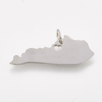 202 Stainless Steel Pendants Map of Kentucky Stainless Steel Color 11x275x1mm Hole 3mm
202 Stainless Steel Pendants Map of Kentucky Stainless Steel Color 11x275x1mm Hole 3mm