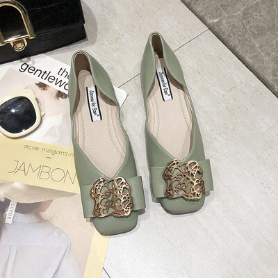 Flat-soled single shoe fairy in summer fashion metal buckle hundred shallow square head soft sole ladle shoes
Flat-soled single shoe fairy in summer fashion metal buckle hundred shallow square head soft sole ladle shoes