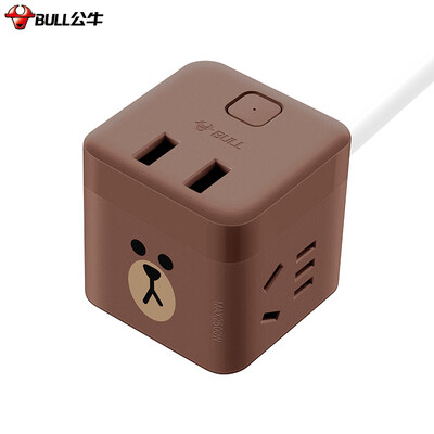 LINE FRIENDS joint name Bull BULL GNV-UU212B Brown Bear Rubiks Cube USB socket plug-in board Strip wiring board 2 holes 2 USB port length 15 meters
LINE FRIENDS joint name Bull BULL GNV-UU212B Brown Bear Rubiks Cube USB socket plug-in board Strip wiring board 2 holes 2 USB port length 15 meters