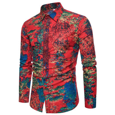 Mens Floral Casual Formal Shirt Long Sleeve Slim Fit Business Dress Shirts Tops 
Mens Floral Casual Formal Shirt Long Sleeve Slim Fit Business Dress Shirts Tops