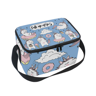 ALAZA Lunch Box Insulated Lunch Bag Large Cooler Cute Unicorns Collection Tote Bag
ALAZA Lunch Box Insulated Lunch Bag Large Cooler Cute Unicorns Collection Tote Bag