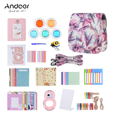 Andoer 14 in 1 Accessories Bundle for Fujifilm Instax Mini 888s9 with Camera CaseStrapStickerSelfie LensFilterAlbumPhoto
Andoer 14 in 1 Accessories Bundle for Fujifilm Instax Mini 888s9 with Camera CaseStrapStickerSelfie LensFilterAlbumPhoto