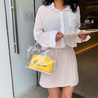 Tailored Fashion Women Candy Color Beach Bags Handle Bags Letter Waterproof Handbag Bag
Tailored Fashion Women Candy Color Beach Bags Handle Bags Letter Waterproof Handbag Bag