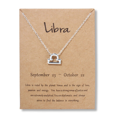 Card Fashion Jewelry 12 Constellation Pendant Necklace Astrology Gold Tone Chain Necklace For Women
Card Fashion Jewelry 12 Constellation Pendant Necklace Astrology Gold Tone Chain Necklace For Women