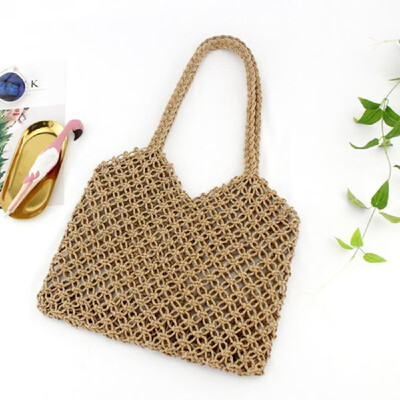 Minimalist Artsy Vintage Mori Fashionable Hollow Out Weave Bag Vacationing Beach Summer Cotton Handbags Beautiful&Elegant Well
Minimalist Artsy Vintage Mori Fashionable Hollow Out Weave Bag Vacationing Beach Summer Cotton Handbags Beautiful&Elegant Well