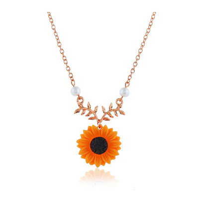 Hot Selling Jewelry Creative Sunflower Necklace Leaves Flower Pendant Sweater Long Chain for Christmas Gift
Hot Selling Jewelry Creative Sunflower Necklace Leaves Flower Pendant Sweater Long Chain for Christmas Gift