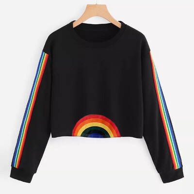 Starmoon Womens Long Sleeve Rainbow Patchwork O Neck Sweatshirt Casual Blouse Pullover
Starmoon Womens Long Sleeve Rainbow Patchwork O Neck Sweatshirt Casual Blouse Pullover