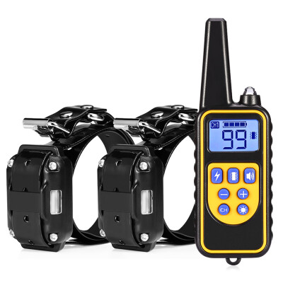 800m Waterproof Rechargeable Remote Control Dog Electric Training Collar with 2 Receivers
800m Waterproof Rechargeable Remote Control Dog Electric Training Collar with 2 Receivers