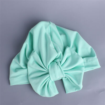 Baby Girls Boys Soft Bow Turban Hat Toddler Kids Head Wrap Hijab Headband Cap