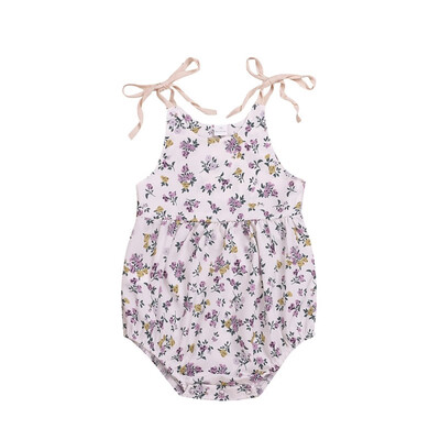 Summer Baby Girls Flowers Print Rompers Sling Sleeveless Cotton Bodysuit Jumpsuit
Summer Baby Girls Flowers Print Rompers Sling Sleeveless Cotton Bodysuit Jumpsuit