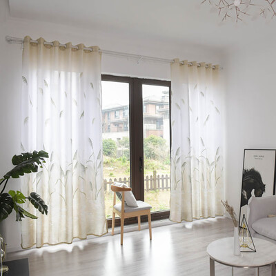 Toponeto Leaves Sheer Curtain Tulle Window Treatment Voile Drape Valance 1 Panel Fabric
Toponeto Leaves Sheer Curtain Tulle Window Treatment Voile Drape Valance 1 Panel Fabric