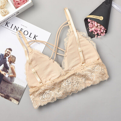 Womens Bra Lace Floral Padded Bralette Underwear Sexy Lady Bra Back Cross None Closure Intimates
Womens Bra Lace Floral Padded Bralette Underwear Sexy Lady Bra Back Cross None Closure Intimates