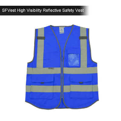SFVest High Visibility Reflective Safety Vest Reflective Vest Multi Pockets Workwear Security Working Clothes Day Night Motorcycl
SFVest High Visibility Reflective Safety Vest Reflective Vest Multi Pockets Workwear Security Working Clothes Day Night Motorcycl