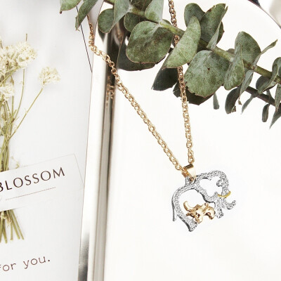 Mothers Day Gift Creative Necklace 18K Gold Cute Animal Double Elephant Pendant Gold
Mothers Day Gift Creative Necklace 18K Gold Cute Animal Double Elephant Pendant Gold