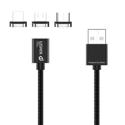 WSKEN X1 3 in 1 Metal Magnetic Cable Micro USBType CLightning Charger Cable Date Line Converter
WSKEN X1 3 in 1 Metal Magnetic Cable Micro USBType CLightning Charger Cable Date Line Converter