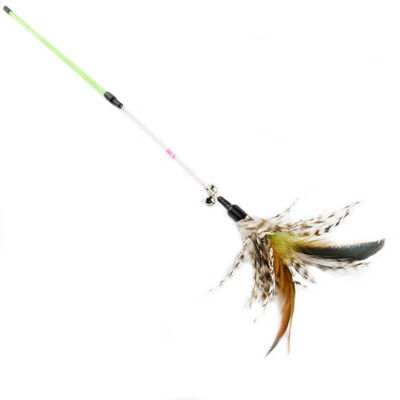 Cat Kitten Teaser Feather toy Steel bells Pet Toy Wand Beads Paper Stipe spiral Feathers stick teaser cat Sticks
Cat Kitten Teaser Feather toy Steel bells Pet Toy Wand Beads Paper Stipe spiral Feathers stick teaser cat Sticks