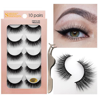10 Pair Of False Eyelashes Tweezers set Natural Slender Curling Fake Eye Lashes Mink Hair Eye Lashes
10 Pair Of False Eyelashes Tweezers set Natural Slender Curling Fake Eye Lashes Mink Hair Eye Lashes