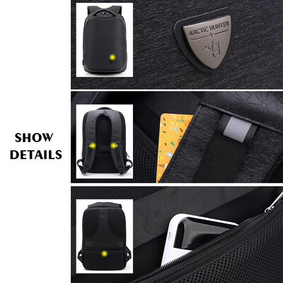 ARCTIC HUNTER School Multifunctional USB Port Charging Backpack Laptop Men Waterproof Mochila Casual Business Male Bag Travel
ARCTIC HUNTER School Multifunctional USB Port Charging Backpack Laptop Men Waterproof Mochila Casual Business Male Bag Travel