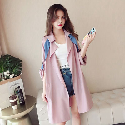 Women Loose Coat Winter Lapel Casual Cardigan Long Sleeve Thin Section Windbreaker Solid Color 
Women Loose Coat Winter Lapel Casual Cardigan Long Sleeve Thin Section Windbreaker Solid Color