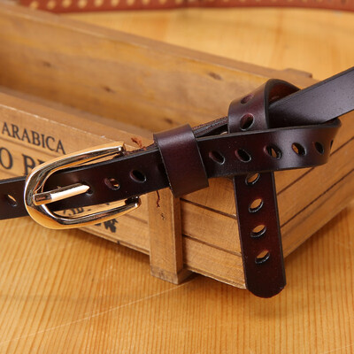 New ladies leather belt Korean version of the hollow belt thin belt wild Korean leather fashion belt
New ladies leather belt Korean version of the hollow belt thin belt wild Korean leather fashion belt