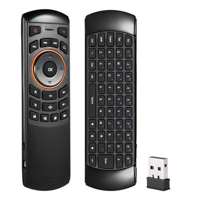 Mini 24GHz Wireless QWERTY Keyboard Air Mouse Handheld Remote Control 6 Gxes Gyroscope for Windows Mac OSLinux Android TV Mini
Mini 24GHz Wireless QWERTY Keyboard Air Mouse Handheld Remote Control 6 Gxes Gyroscope for Windows Mac OSLinux Android TV Mini