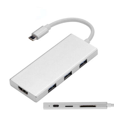 7 In 1 USB C Hub Type C Adapter To HDMI3 USB 30 PD Ports SDTF Card Reader For MacBook Pro 201620172018 Chromebook Etc
7 In 1 USB C Hub Type C Adapter To HDMI3 USB 30 PD Ports SDTF Card Reader For MacBook Pro 201620172018 Chromebook Etc