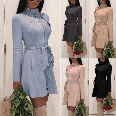 Goodlook Long Sleeve Tops Trench Mac Coat for Women Ladies Fashion Slim Zipper Belted Velvet Jacket
Goodlook Long Sleeve Tops Trench Mac Coat for Women Ladies Fashion Slim Zipper Belted Velvet Jacket