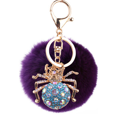 Keychain alloy studded spider hanging bag mobile phone accessories cute animal rex rabbit hair car pendant
Keychain alloy studded spider hanging bag mobile phone accessories cute animal rex rabbit hair car pendant