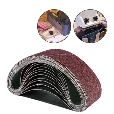 12pcsSet Abrasive Sanding Belts 40 80 120Grit 53375MM For Wood Paint Plastic