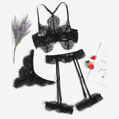 〖Follure〗Sexy Exquisite Lace Lingerie BraGarterBriefs Set Babydoll Cut-Out Sleepwear
〖Follure〗Sexy Exquisite Lace Lingerie BraGarterBriefs Set Babydoll Cut-Out Sleepwear