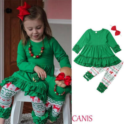 3PCs Christmas Outfits Toddler Kids Baby Girls Skirt Tops Pants Headband Clothes
3PCs Christmas Outfits Toddler Kids Baby Girls Skirt Tops Pants Headband Clothes
