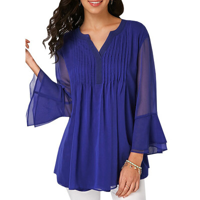 Nomeni Women Summer Casual Chiffon V Neck Long Sleeve T-Shirt Tank Blouse Tops BKL
Nomeni Women Summer Casual Chiffon V Neck Long Sleeve T-Shirt Tank Blouse Tops BKL