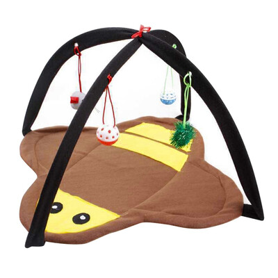 Detachable 2 in 1 Pet Playground for Cats Lovely Cats Tent with Soft Mat 4 Hanging Toys
Detachable 2 in 1 Pet Playground for Cats Lovely Cats Tent with Soft Mat 4 Hanging Toys