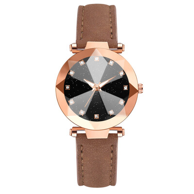 Diamond dial dial prismatic ladies watch fashion trend watch
