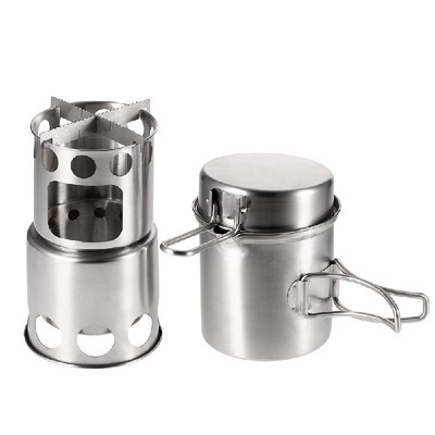 Portable Camping Stove Combo Wood Burning Stove&Cooking Pot Set for Outdoor Backpacking Fishing Hiking
Portable Camping Stove Combo Wood Burning Stove&Cooking Pot Set for Outdoor Backpacking Fishing Hiking