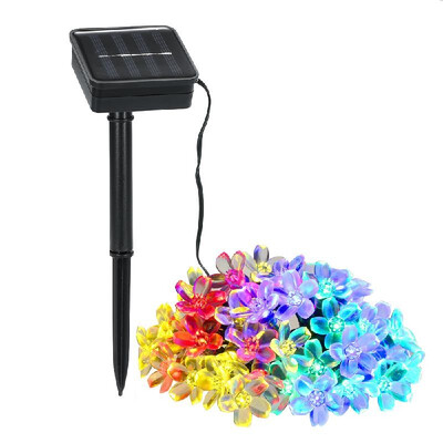 Solar String Lights 23ft 50 LED Peach Blossom Rope Light 8 Modes Multicolor for Party Garden Home Festival Decoration
Solar String Lights 23ft 50 LED Peach Blossom Rope Light 8 Modes Multicolor for Party Garden Home Festival Decoration