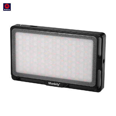 Manbily Portable RGB LED Video Light Panel Dimmable 2500K-8500K Mini Pocket Camera Fill Light with OLED Screen 360 Colors 9 Specia
Manbily Portable RGB LED Video Light Panel Dimmable 2500K-8500K Mini Pocket Camera Fill Light with OLED Screen 360 Colors 9 Specia