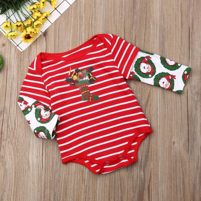 Infant Baby Boys Girl Kids Christmas Long Sleeve Striped Santa Print Romper Bodysuit Top Clothes Xmas Gift
Infant Baby Boys Girl Kids Christmas Long Sleeve Striped Santa Print Romper Bodysuit Top Clothes Xmas Gift