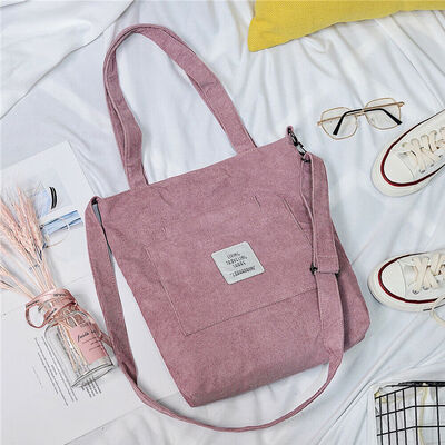 New Style Women Handbags Durable Letter Canvas Tote Large Capacity Handbag Corduroy Casual Shoulder Casual Tote Bag fashion Hot
New Style Women Handbags Durable Letter Canvas Tote Large Capacity Handbag Corduroy Casual Shoulder Casual Tote Bag fashion Hot