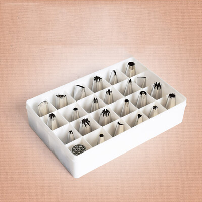 DIHE Cookies Cake Nozzle Suit Stainless Steel Multifunction Piping Tips 24PCS
DIHE Cookies Cake Nozzle Suit Stainless Steel Multifunction Piping Tips 24PCS