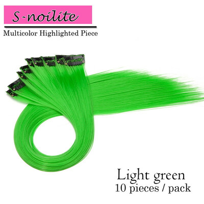 Colored Party Highlights Straight Hair Clip Extensions Heat-Resistant Synthetic Hair Extensions in Multiple Colors
Colored Party Highlights Straight Hair Clip Extensions Heat-Resistant Synthetic Hair Extensions in Multiple Colors